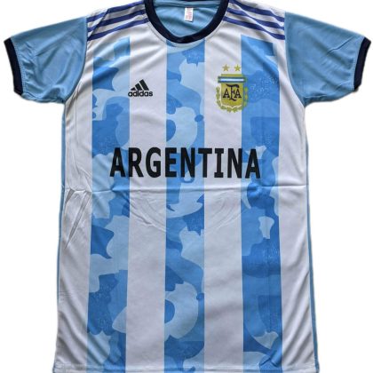 Argentina Football Jersey Home New Kit Thai Fabric Premium 2022 FIFA World Cup Official Jersy Tshirt